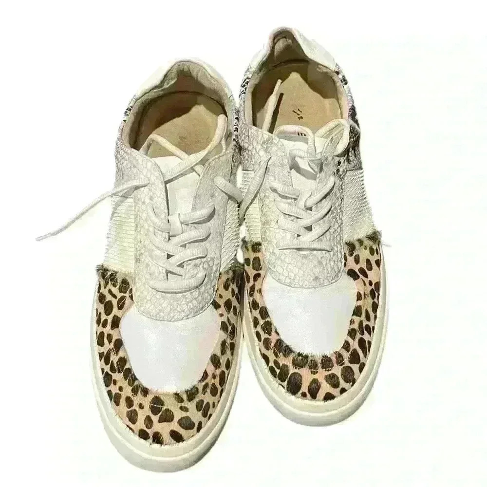 Vaneli Sport Shoes Womens 10M Yarol Multi Snake Animal Print Pony Hair Sneakers - Picture 1 of 7